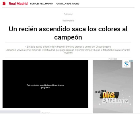 Lo que dijo la prensa mundial sobre el triunfo del Cádiz ante Real Madrid gracias al 'Choco' Lozano