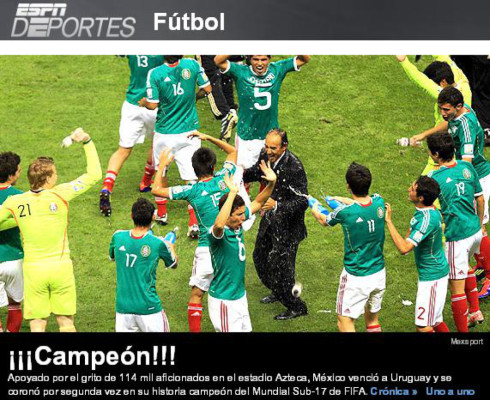 Euforia en prensa de México