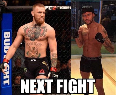 Neymar, protagonista en los divertidos memes de la pelea entre Mayweather y McGregor