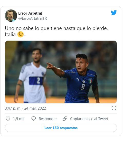 Italia se queda afuera del Mundial de Qatar 2022 y los memes los destrozan por caer con Macedonia