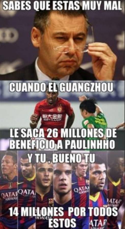 Neymar visita a sus ex compañeros y acribillan en memes al Barcelona