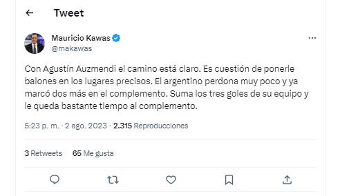 Auzmendi enloquece las redes: Así hablaron periodistas y aficionados del hattrick del atacante de Motagua