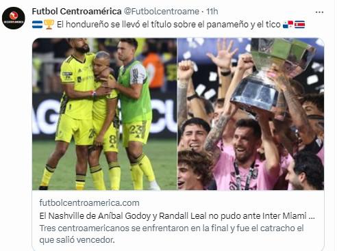 “Un hondureño es campeón con Messi”, “Un penal con categoría”: Los tremendos elogios a David Ruiz tras quedar campeón con Inter Miami