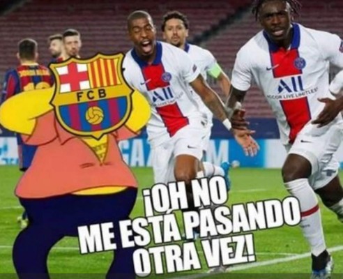 Hacen pedazos a Piqué y a Messi: Los otros memes de la goleada del PSG al Barcelona