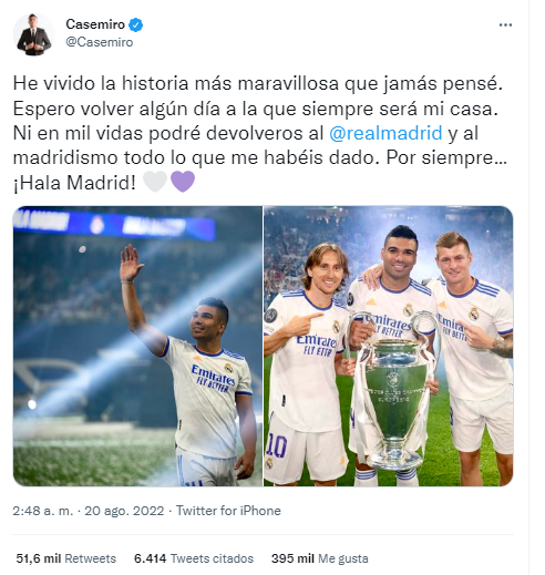 El Whatsapp de la novia de Fede Valverde a Casemiro para que se quedara en el Real Madrid y las emotivas cartas de Kroos y Modric