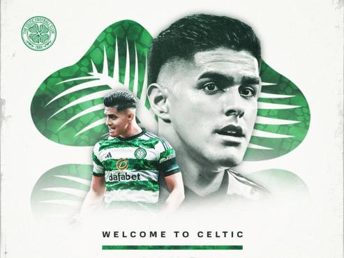 El Celtic FC oficializó el fichaje del hondureño Luis Enrique Palma. FOTO: Celtic.