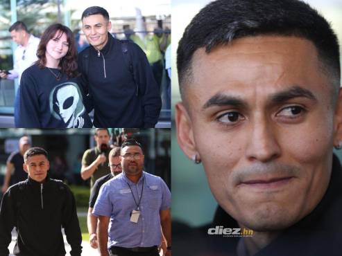 Andy Nájar aterrizó este viernes en Honduras para unirse a la plantilla del Olimpia. FOTOS: Andro Rodríguez.
