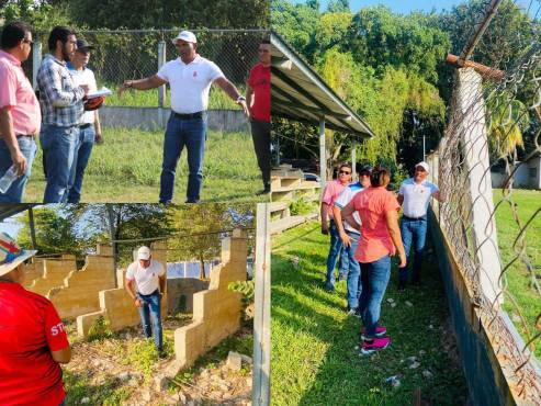 Condepor visitó el terreno del Estadio Milton Flores, olvidado en los últimos años.
