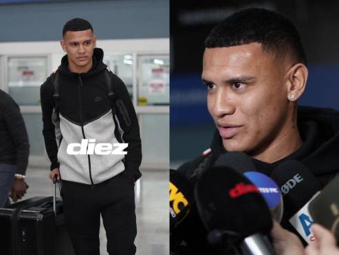 Kervin Arriaga aterrizó en Honduras en horas del mediodía para unirse a la Selección Nacional. FOTOS: Mauricio Ayala.