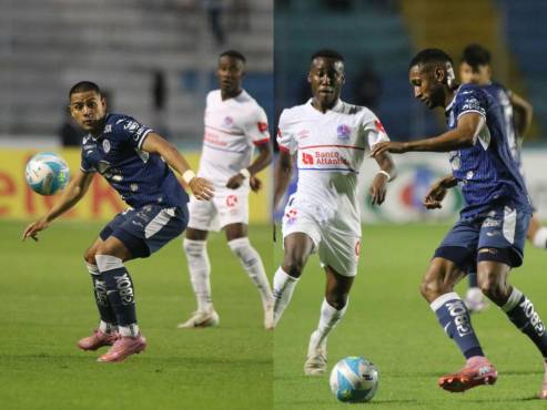 Olimpia enfrentó al Motagua en el primer clásico del año en el Estadio Nacional. FOTOS: Estalín Irías | David Romero.