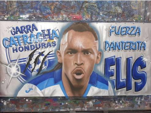 La linda manta dedicada para Alberth Elis, quien se está recuperando de un coma inducido en Francia.