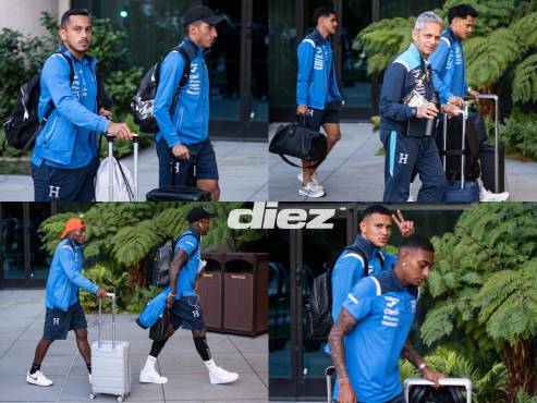 Así fue la llegada de los futbolistas de la Selección de Honduras a California. (FOTOS: MAURICIO AYALA)