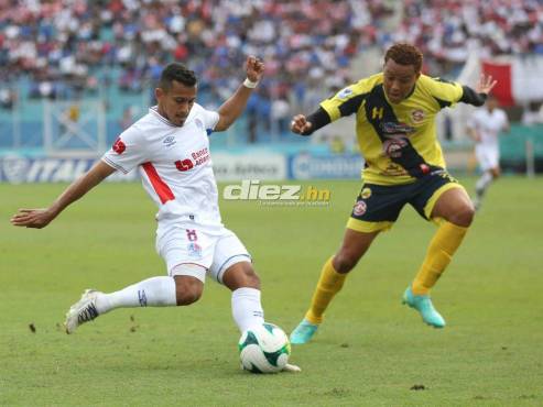 Edwin Rodríguez dio la asistencia en el gol de Jerry Bengtson en el Nacional. FOTOS: David Romero | Andro Rodríguez.