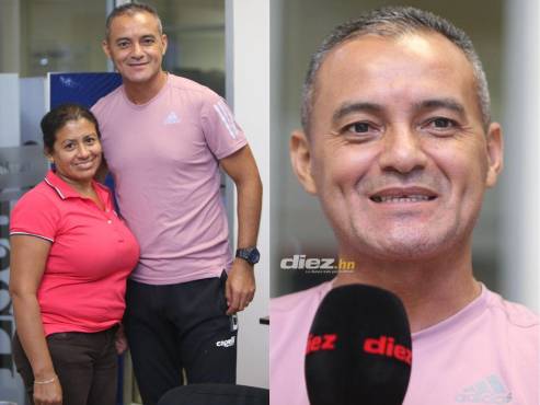 Melvin Matamoros estuvo en las oficinas de DIARIO DIEZ junto a su esposa Griselda. Tienen tres hijos y dos se ellos ya están metidos en el arbitraje. FOTO: Andro Rodríguez.