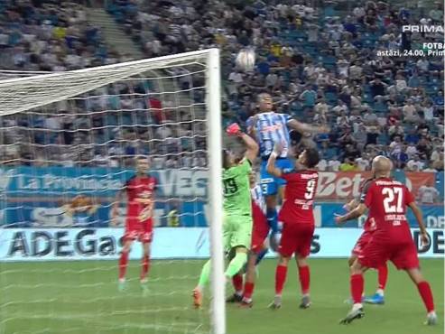 Denil Maldonado endosó su primer gol de la campaña con el Universitatea Craiova.