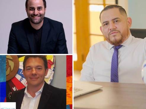 Damián Szafirsztein, CEO de Infinity Esports de Argentina, Ariel Salvetti, director &amp; founder de Fan Experience de Argentina y Ever Argueta, especialista en Marketing Deportivo.