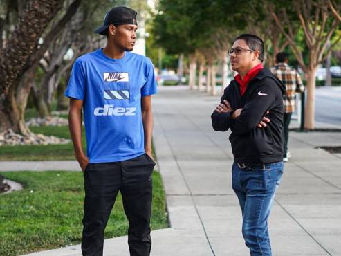 Dembor charló en exclusiva con Erlin Varela, enviado especial de Diario DIEZ para dar cobertura a la Copa Oro 2025. (FOTO: MAURICIO AYALA)
