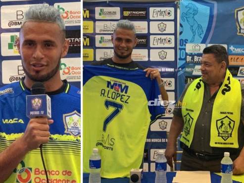 Alexander López usará el dorsal 7 con el Olancho FC de la primera división de la Liga Nacional de Honduras.