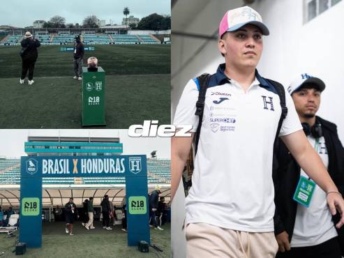 La Selección de tiktokers de Honduras ya se encuentra en el recinto deportivo para enfrentar a Brasil. (FOTOS: Mauricio Ayala)