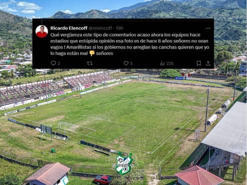 La respuesta de Ricardo Elencoff a través de sus redes sociales que salió en defensa del Estadio Francisco Martínez.