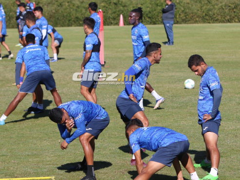 Los jugadores del Motagua realizaron su penúltimo entreno de cara al juego de vuelta de la gran final ante los blancos.
