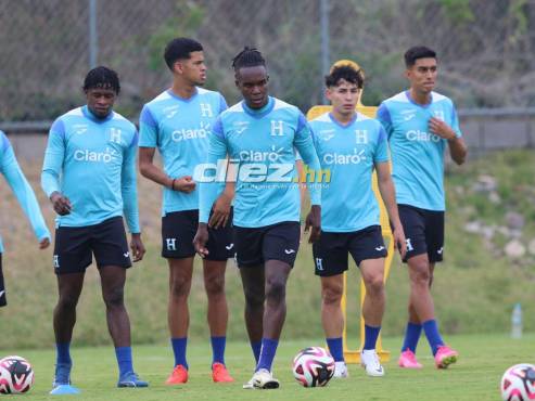 Los jugadores de Honduras convocados por Reinaldo Rueda para el primer microciclo de cara al inicio de la eliminatoria. FOTO: Andro Rodríguez.