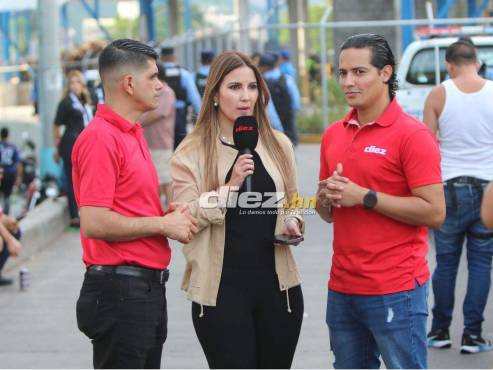 Carlos Castellanos, Jenny Fernández y Víctor Bustillo están presentes en el Estadio Nacional Chelato Uclés. FOTOS: David Romero | Andro Rodríguez.