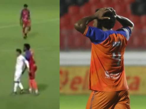 José García fue expulsado por esta acción contra Michaell Chirinos y expresó: Tengo muy buena relación con Chirinos.