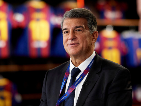 Joan Laporta aseveró que está muy contento con el accionar de su equipo en la actual temporada.