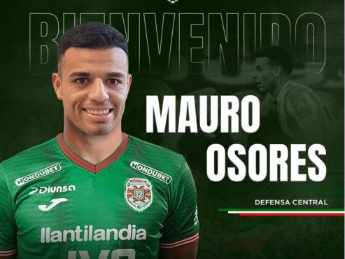 Mauro Osores se unió a las altas del Marathón para el Apertura y la Copa Centroamericana 2024.