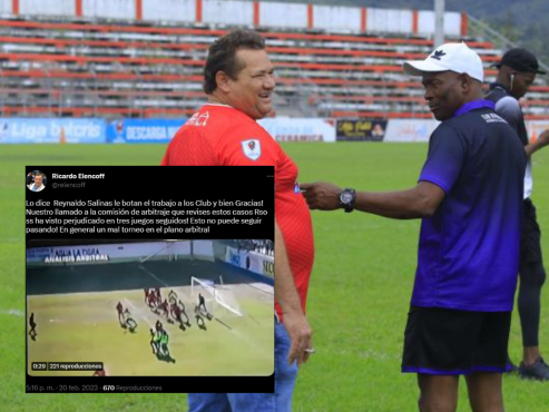 Ricardo Elencoff escribió a través de su cuenta de Twitter donde disparó con todo contra el arbitraje del partido entre Olancho - Real Sociedad.