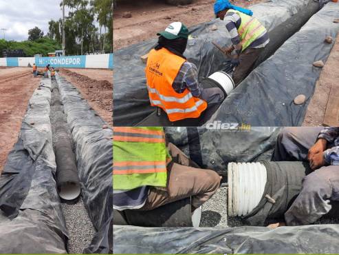 Los trabajos siguen a todo vapor en la instalación de grama sintética en el Estadio “Chochi” Sosa.