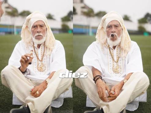 El look de El Loco de la Selva para enfrentar a Brasil. (FOTO: Mauricio Ayala)