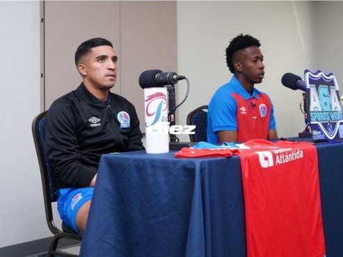Olimpia atendió a los medios de prensa previo al juego amistoso ante Olancho FC. FOTO: Mauricio Ayala.