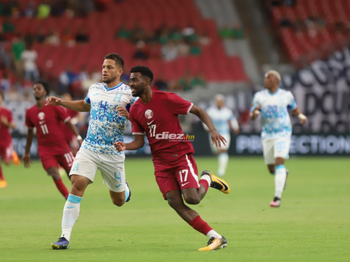 La Selección de Honduras está perdiendo ante Qatar en el State Farm de Arizona. FOTO: Mauricio Ayala.