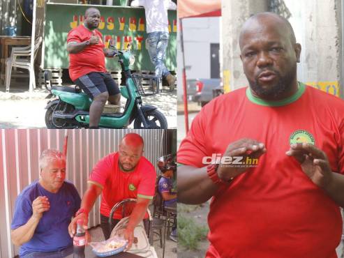 Rubén Suazo, exjugador del Marathón, atiende su negocio en San Pedro Sula. FOTOS: Neptalí Romero.