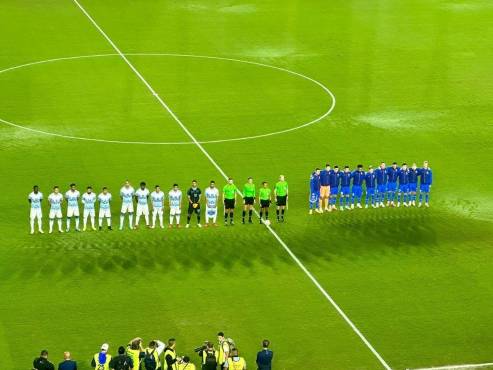 Honduras en su primer ensayo del 2024 en territorio estadounidense. FOTO: Jenny Fernández.