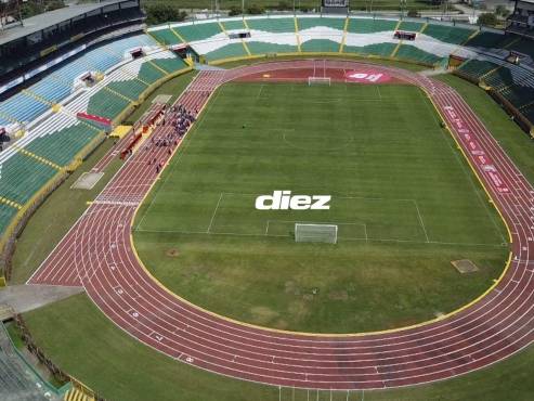 El Estadio Olímpico está listo para albergar el compromiso amistoso entre Olimpia vs Inter Miami. FOTOS: Neptalí Romero | Mauricio Ayala.