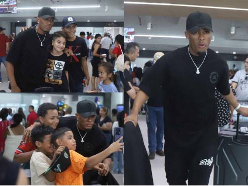 Deybi Flores arribó a territorio catracho para encarar las jornada tres y cuatro de la Eliminatoria Mundialista. FOTOS: Franklin Muñoz.