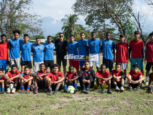 Luis Enrique Palma no olvida sus orígenes. El atacante nació en La Ceiba, en el año 2000. FOTO: Mauricio Ayala.
