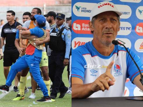 Pedro Troglio pidió un careo a la Comisión de Disciplina tras bronca con el árbitro Allan Ordóñez. FOTOS: Estalin Irías | Esaú Ocampo.