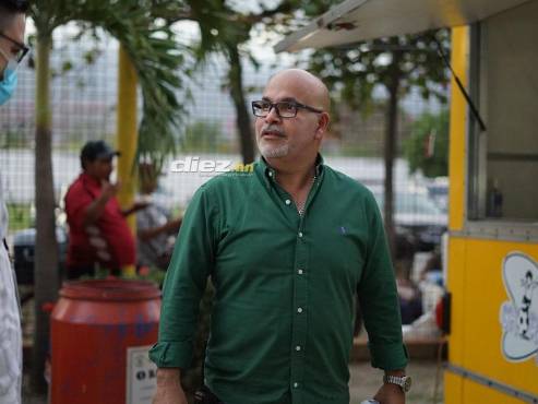 El presidente del Marathón, Orinson Amaya, desde muy temprano en el estadio. FOTOS: Mauricio Ayala.
