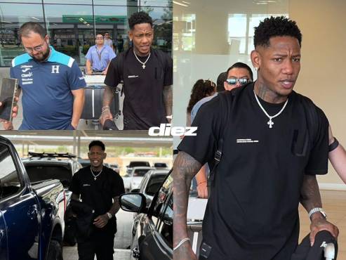 Romell Quioto llegó este miércoles a Honduras para unirse a la Bicolor Catracha. FOTOS: CARLOS CASTELLANOS.