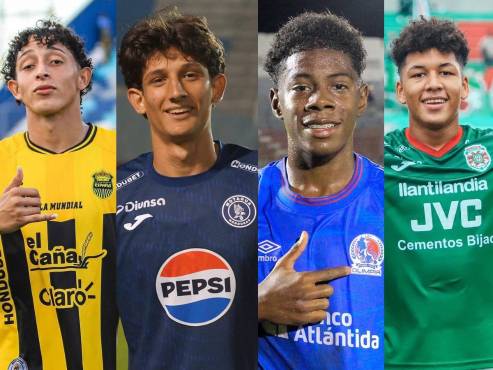 Nixon Cruz, Mathias Vásquez, Dereck Moncada y Jonathan Bueso forman parte de la selección sub20.