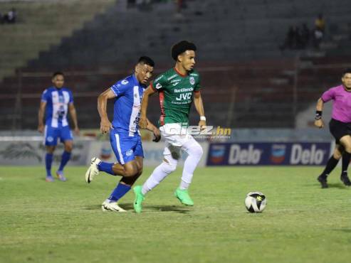 Victoria le está dando el batacazo al Marathón en el estadio Ceibeño. FOTO: Esaú Ocampo.