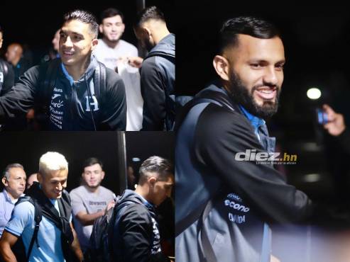 La Selección de Honduras en su llegada al hotel de concentración en Dallas, Texas. FOTOS: Karla López.