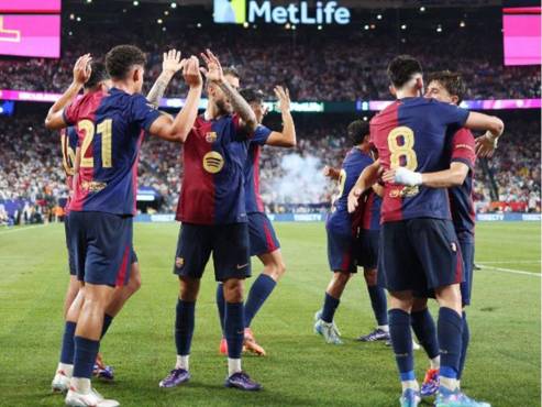 Barcelona venció al Real Madrid en Nueva Jersey, Estados Unidos.