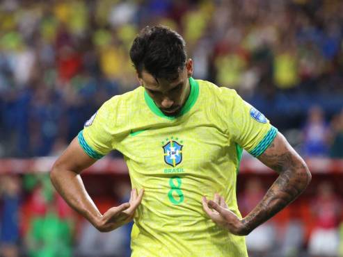Lucas Paquetá anotó el cuarto y último gol de Brasil ante Paraguay en Las Vegas.
