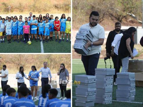 Ernesto Mejía, secretario de Fenafuth, estuvo presente en la entrega de tacos a niños y niñas de la colonia El Pedregal de Tegucigalpa bajo el proyecto de USAID. FOTOS: Emilio Flores.