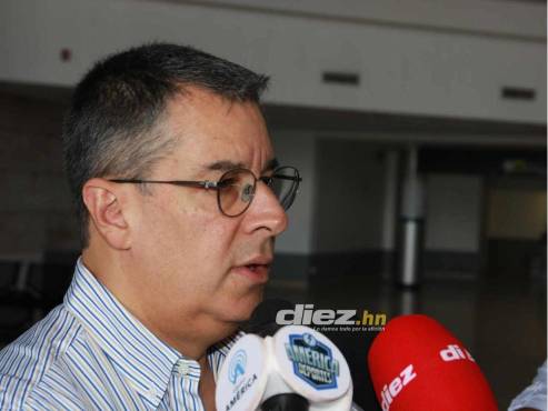 Rafael Villeda dio su análisis de la derrota de Olimpia ante Águila de El Salvador. FOTO: David Romero.